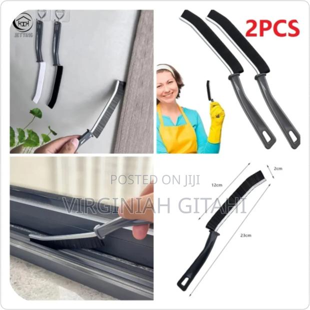 2 Piece Hard Bristled Crevice Brush