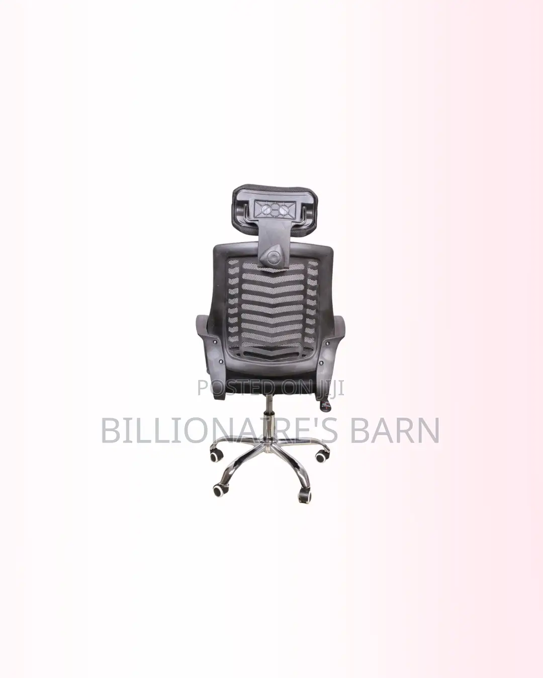 Secretarial Mesh Chair Adjustable Headrest and Lumbar Support Office