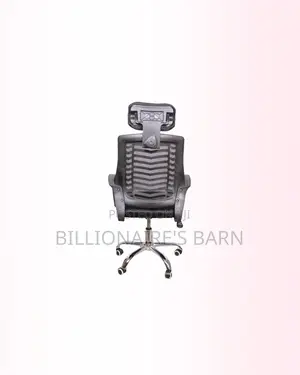 Secretarial Mesh Chair Adjustable Headrest and Lumbar Support Office