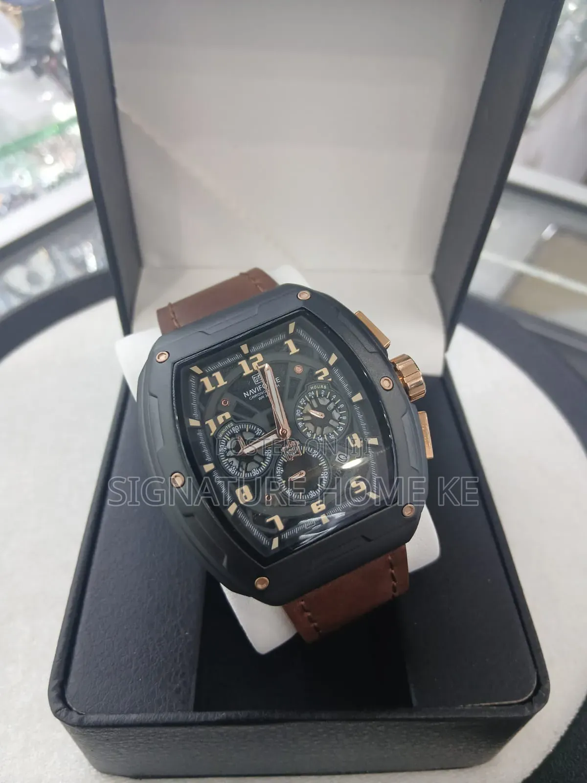 Naviforce Gents Leather Strap
