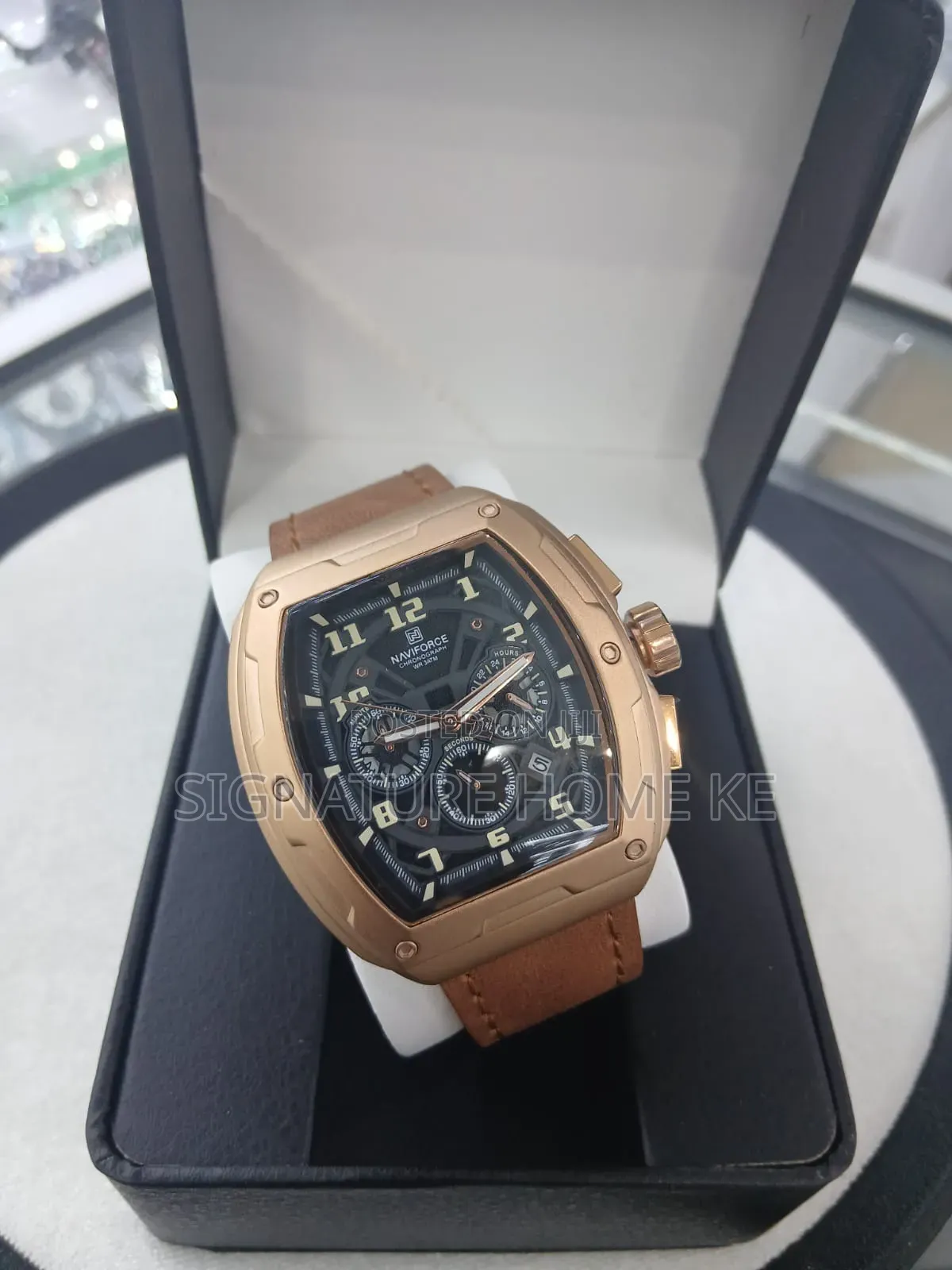 Naviforce Gents Leather Strap