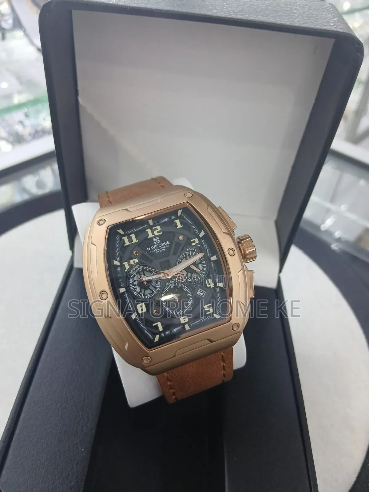 Naviforce Gents Leather Strap