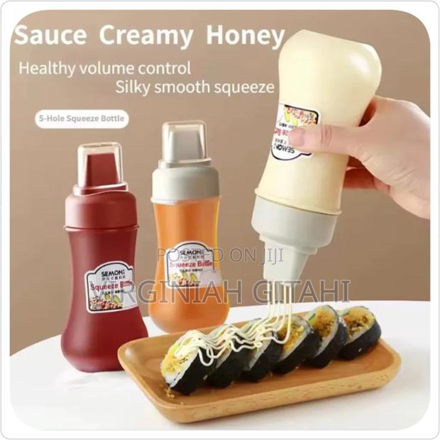 Sauce Squeeze Bottle Porous Squeeze Leak Proof Refillable