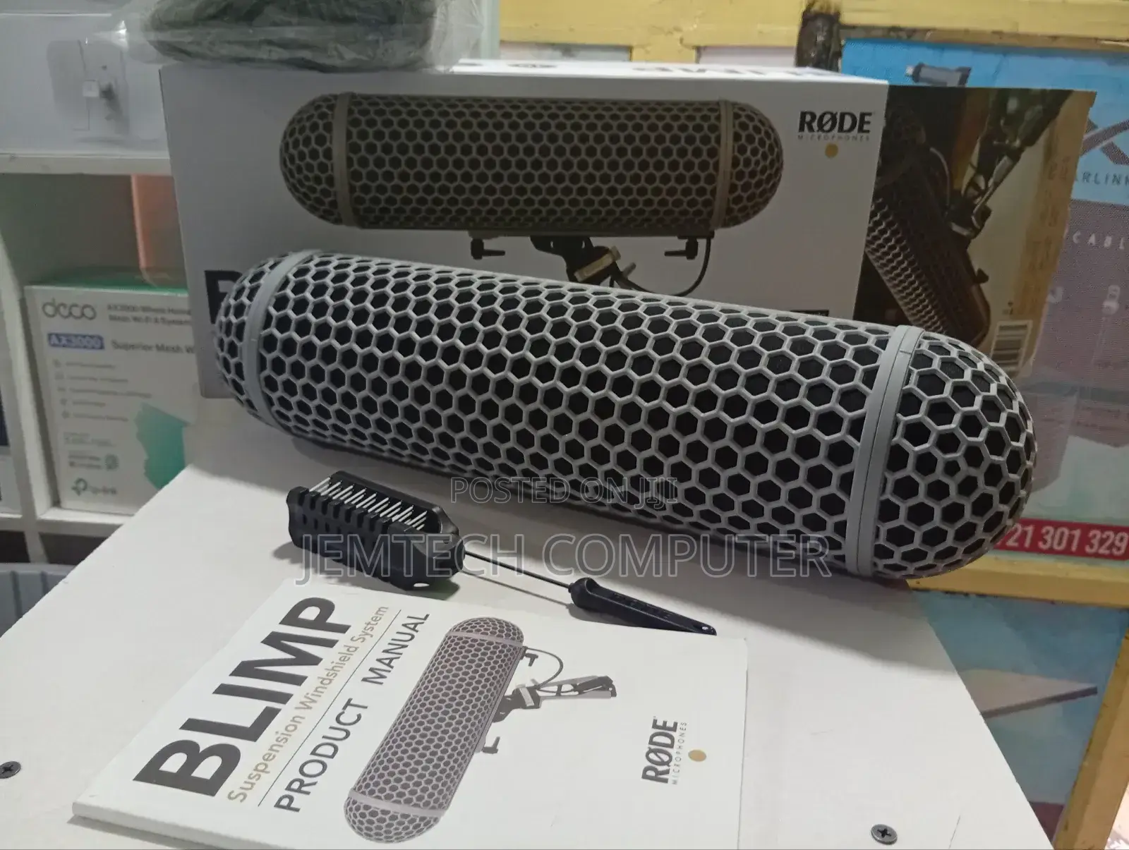 Rode Blimp Windshield And Rycote Shock Mount Suspension System