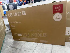 Lg Uhd Ai Ua80 55-Inch Smart Tv, Ready Hdr10, Webos25 2025