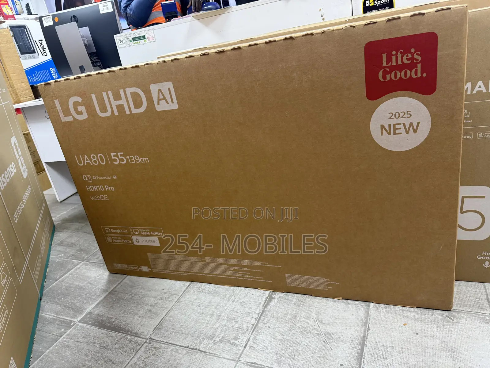 Lg Uhd Ai Ua80 55-Inch Smart Tv, Ready Hdr10, Webos25 2025