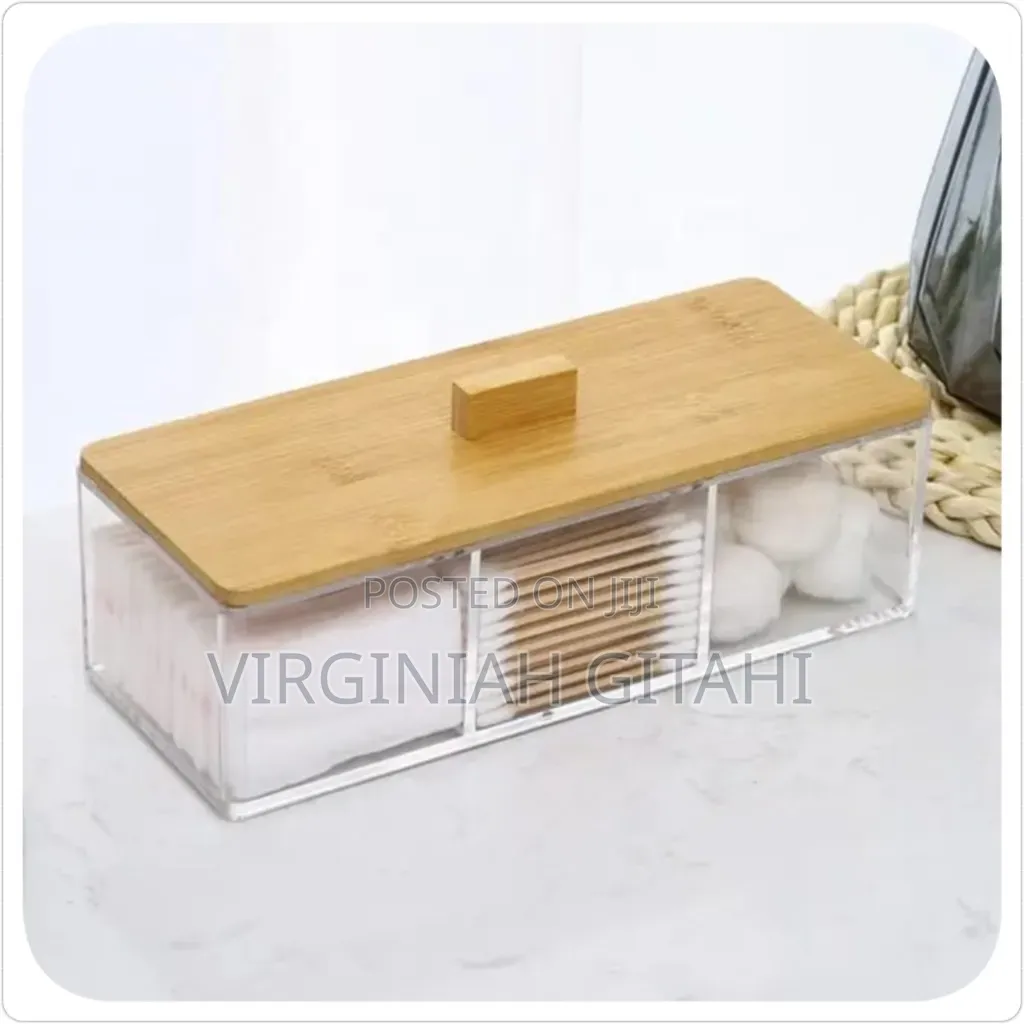 *3 Compartment Acrylic Makeup Organizer
