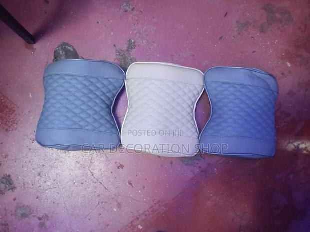 2pc Grey,Baije, Black Leather Pillow