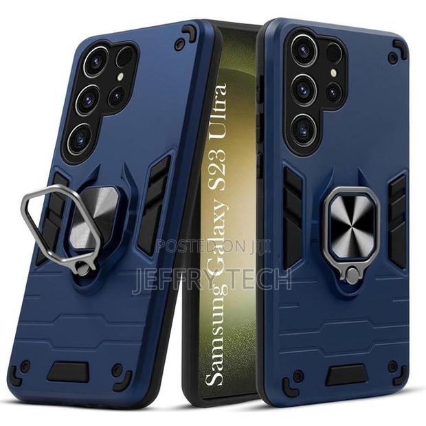 Samsung Galaxy S23 Ultra Luxury Hard Armor Liquid Silicone Skin Touch