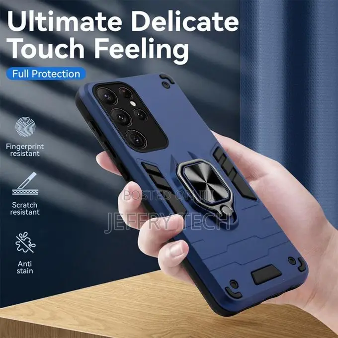 Samsung Galaxy S23 Ultra Luxury Hard Armor Liquid Silicone Skin Touch