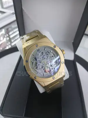 Gold Men's Stainless Hublot Automatic Watches