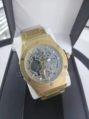 Gold Men's Stainless Hublot Automatic Watches
