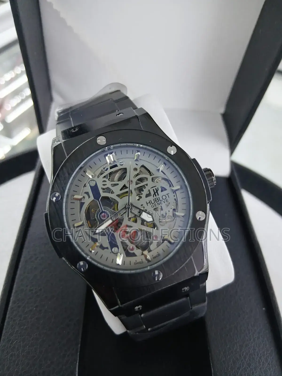 Black Men's Stainless Hublot Automatic Watches