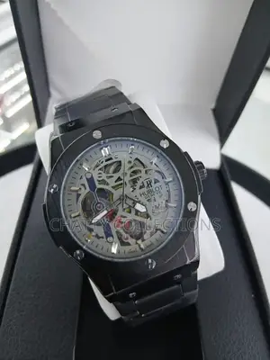 Black Men's Stainless Hublot Automatic Watches