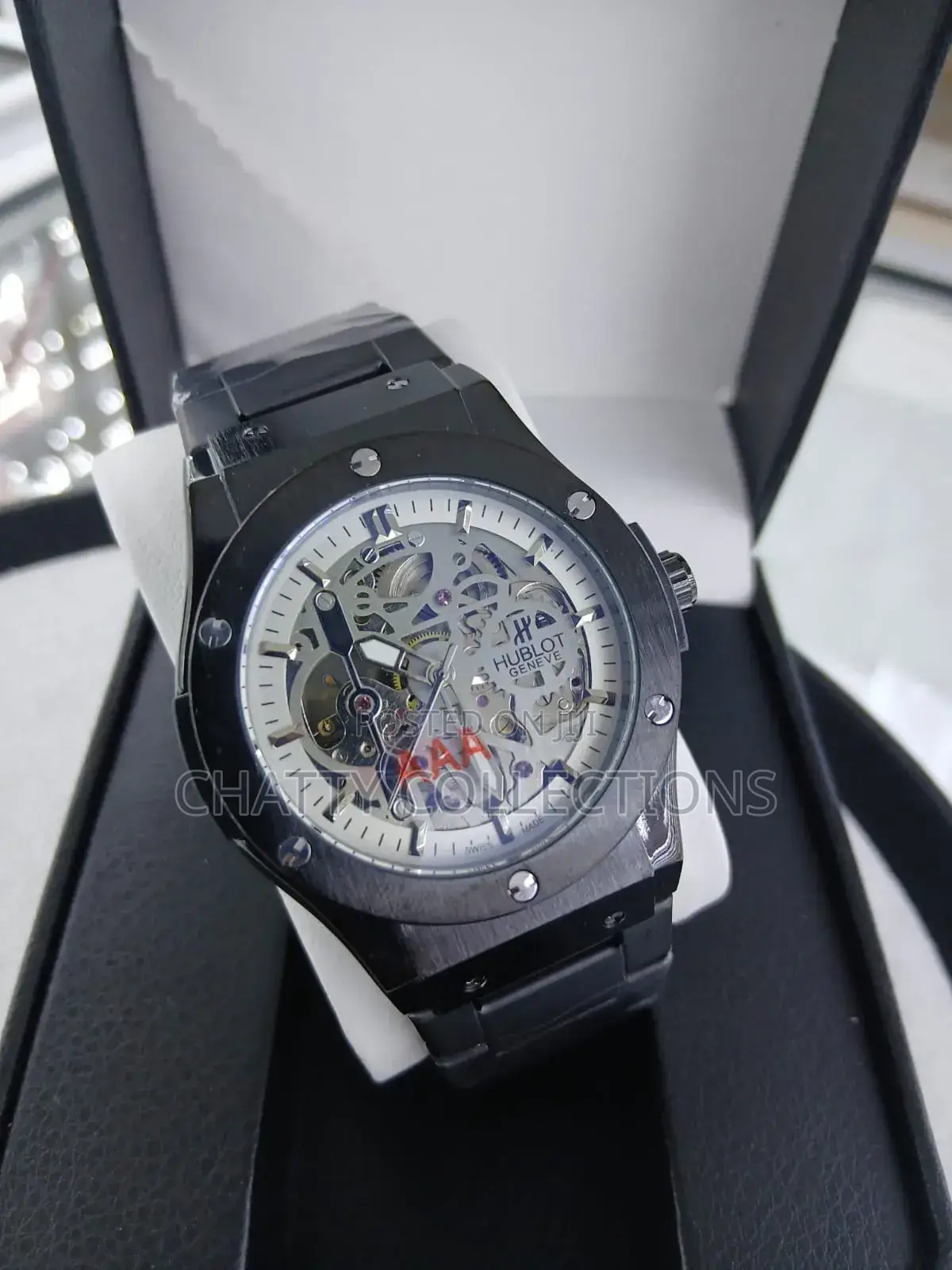 Black Men's Stainless Hublot Automatic Watches