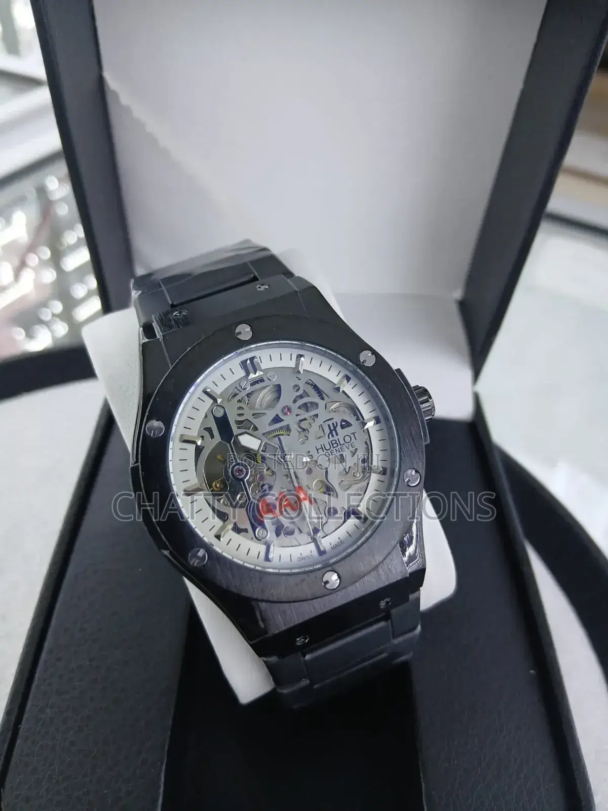 Black Men's Stainless Hublot Automatic Watches