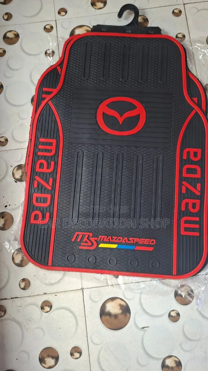 Mazda Logo Red Nonslip Red Line Mats