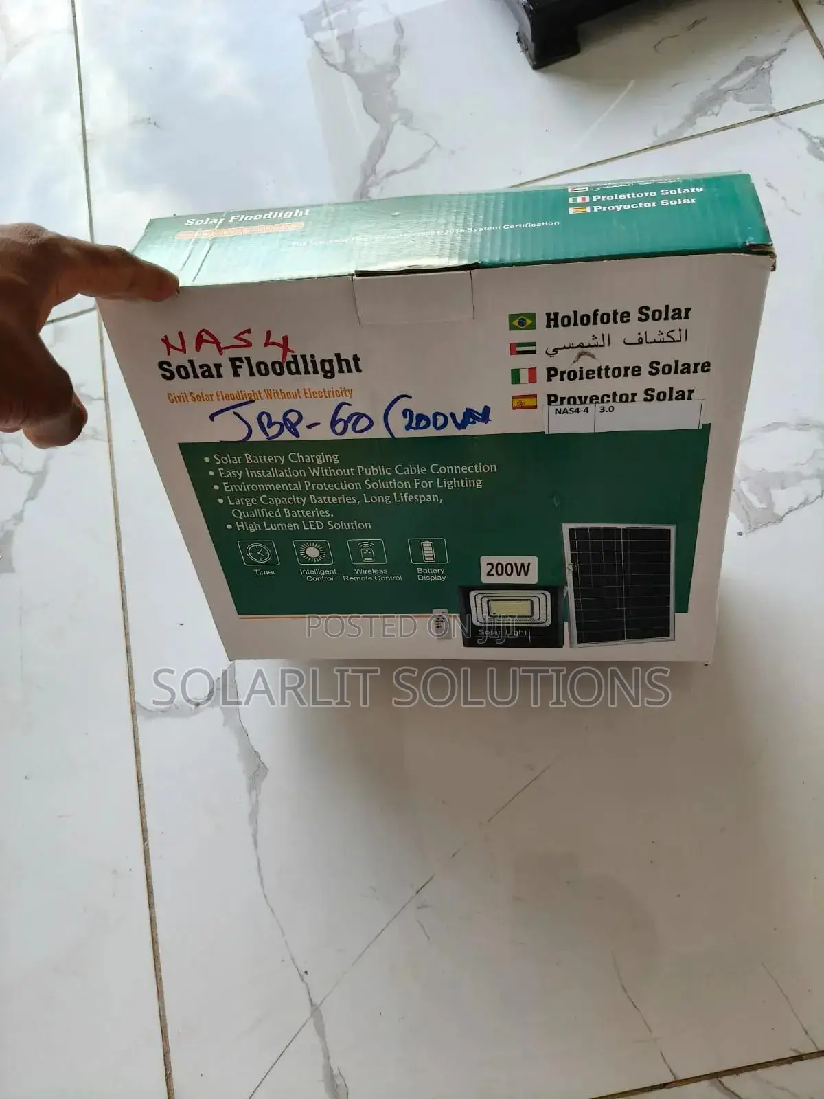 Powerful Compound Nas 4 Jbp 200w Floodlight