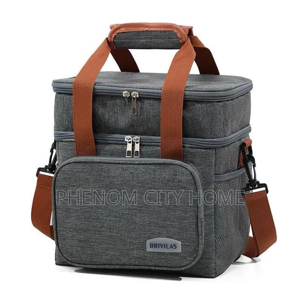 Double Compartment Insulated Lunch Bag - thumbnail 2