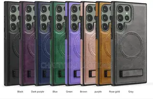 Magnetic Samsung Leather Phone Case With a Stand