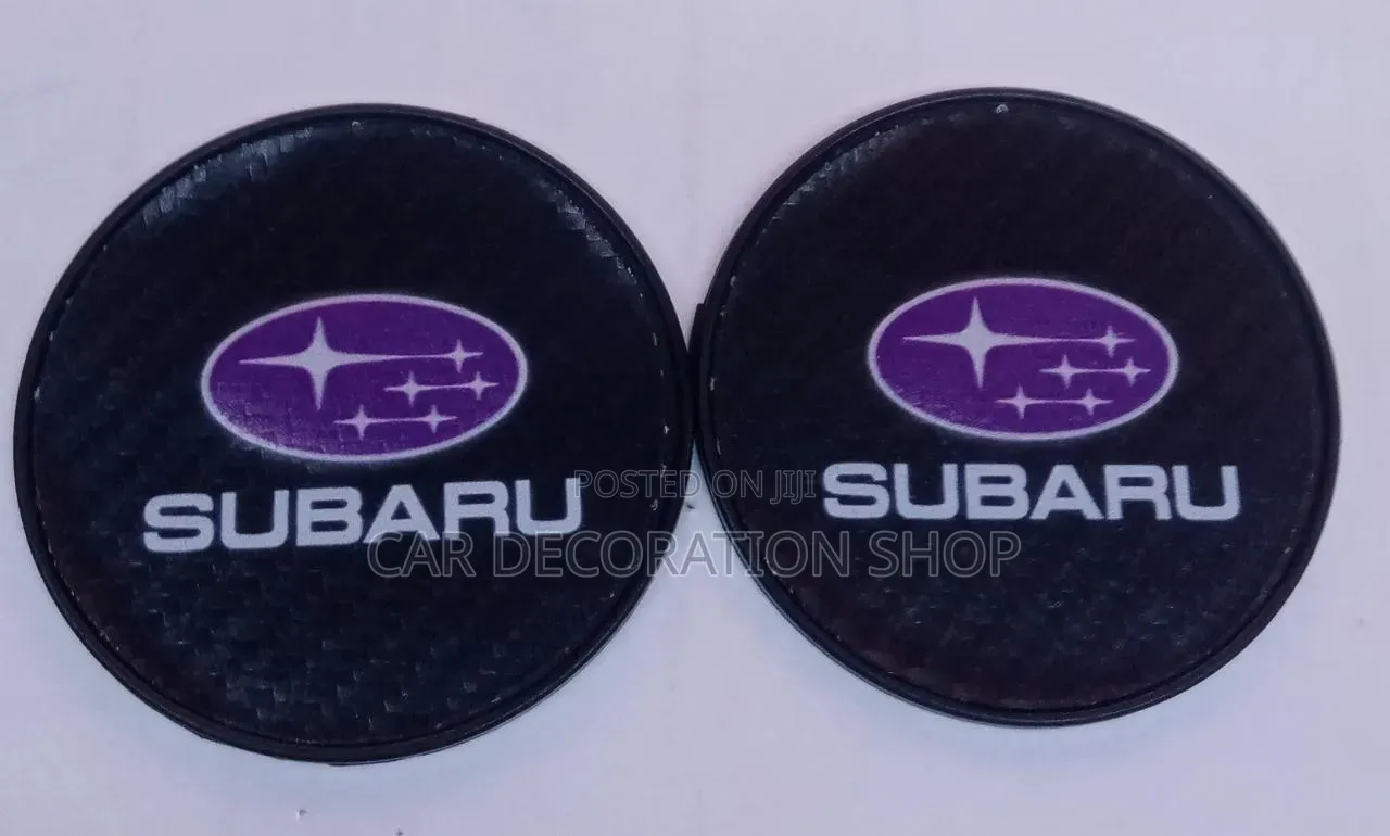 2pc Subaru Plastic Branded Cup Holder Sauce