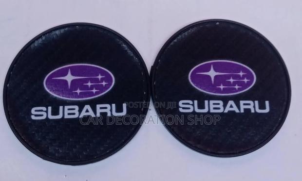 2pc Subaru Plastic Branded Cup Holder Sauce