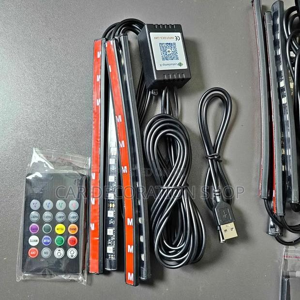 4pc Remote Color Change Car Led Floor Lights