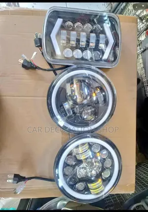 7inch Square or Round Led Headlights in Pair