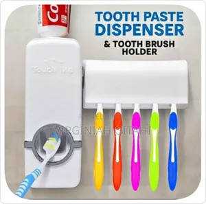 Toothpaste Dispenser Toothbrush Holder
