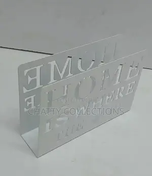 White Home Metallic Dining Serviette Holder