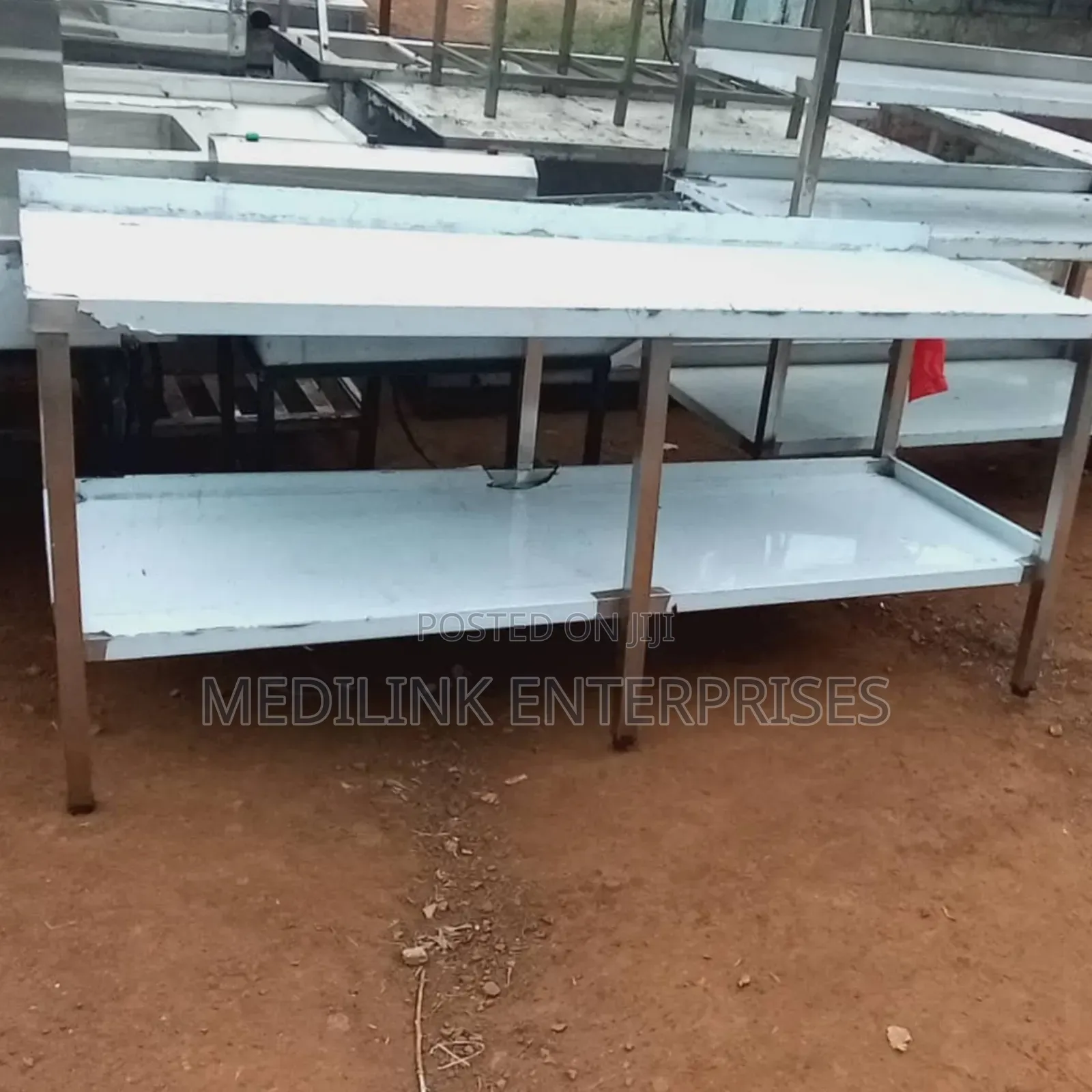 Customized 5ft Ss304 Stainless Steel Commercial Kitchen Table Tops