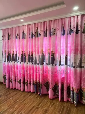 Bright Animated Design Curtains for Kids