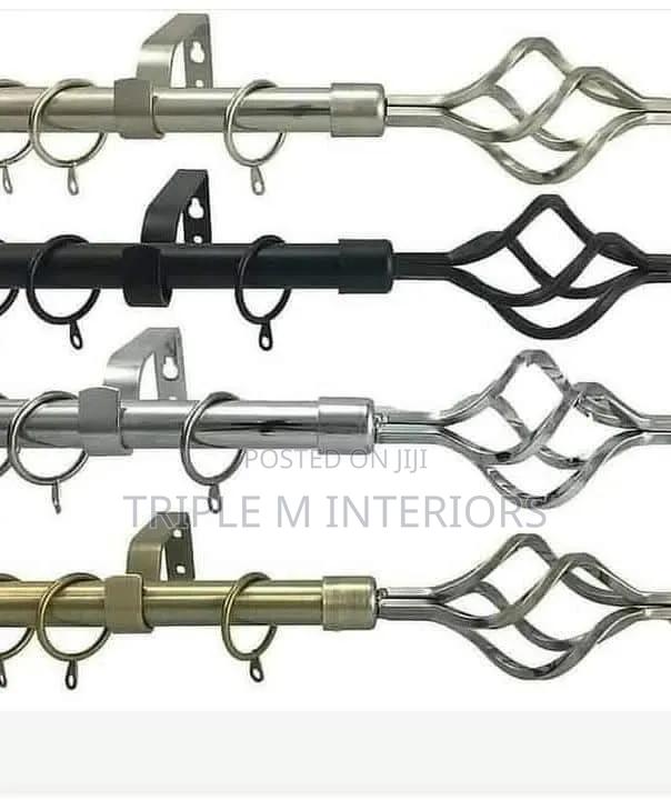 Adjustable Curtain Rod for Modern Home Windows - main view