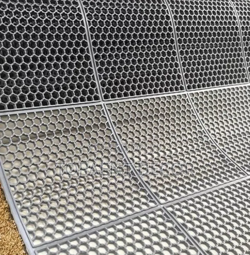 Grip That Protects Grey Perforated PVC Antislip Mats