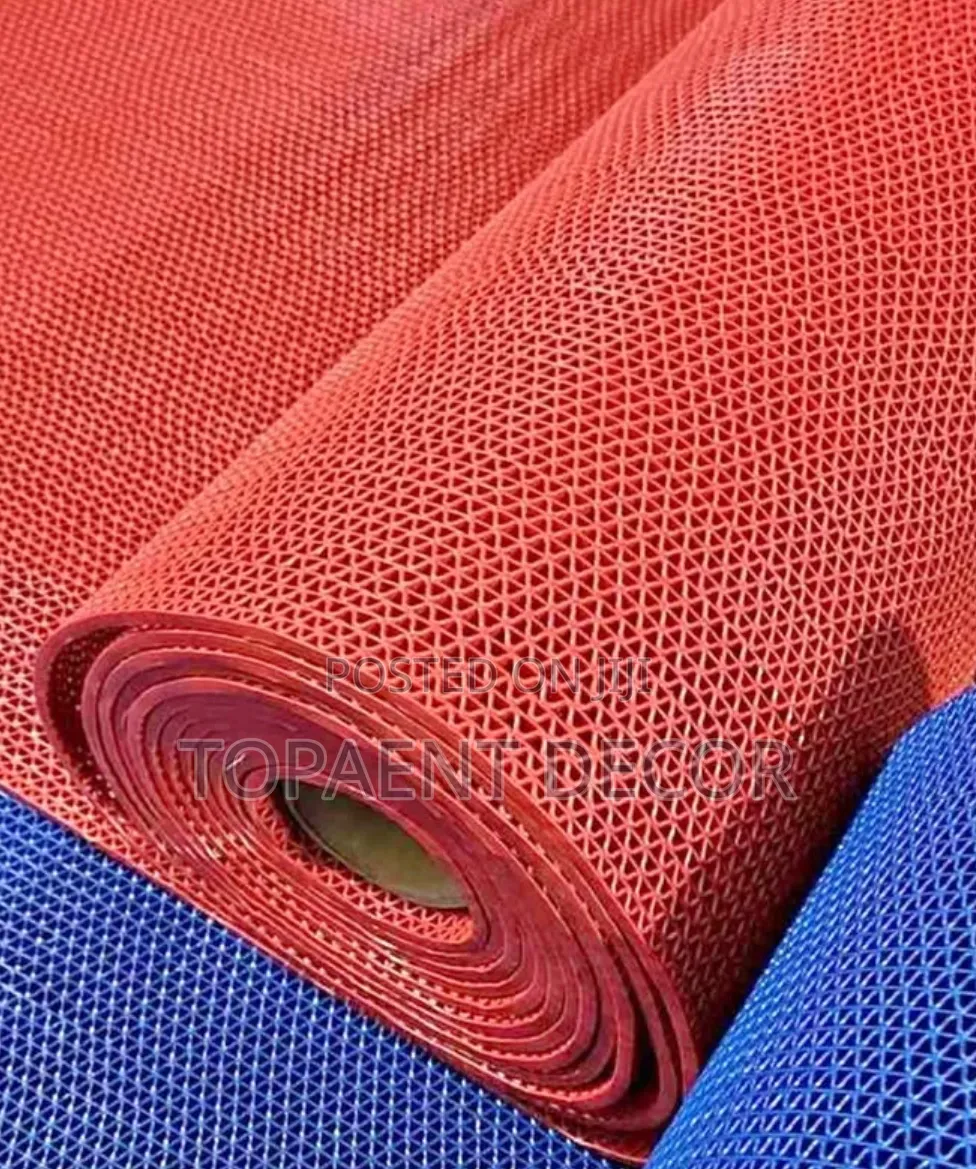 Red, Safety You Can Feel Perforated PVC Antislip Mats