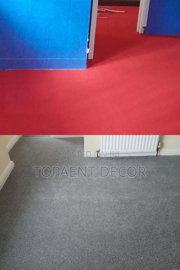 All Around Elegance Delta Red and Grey Wall to Wall Carpets