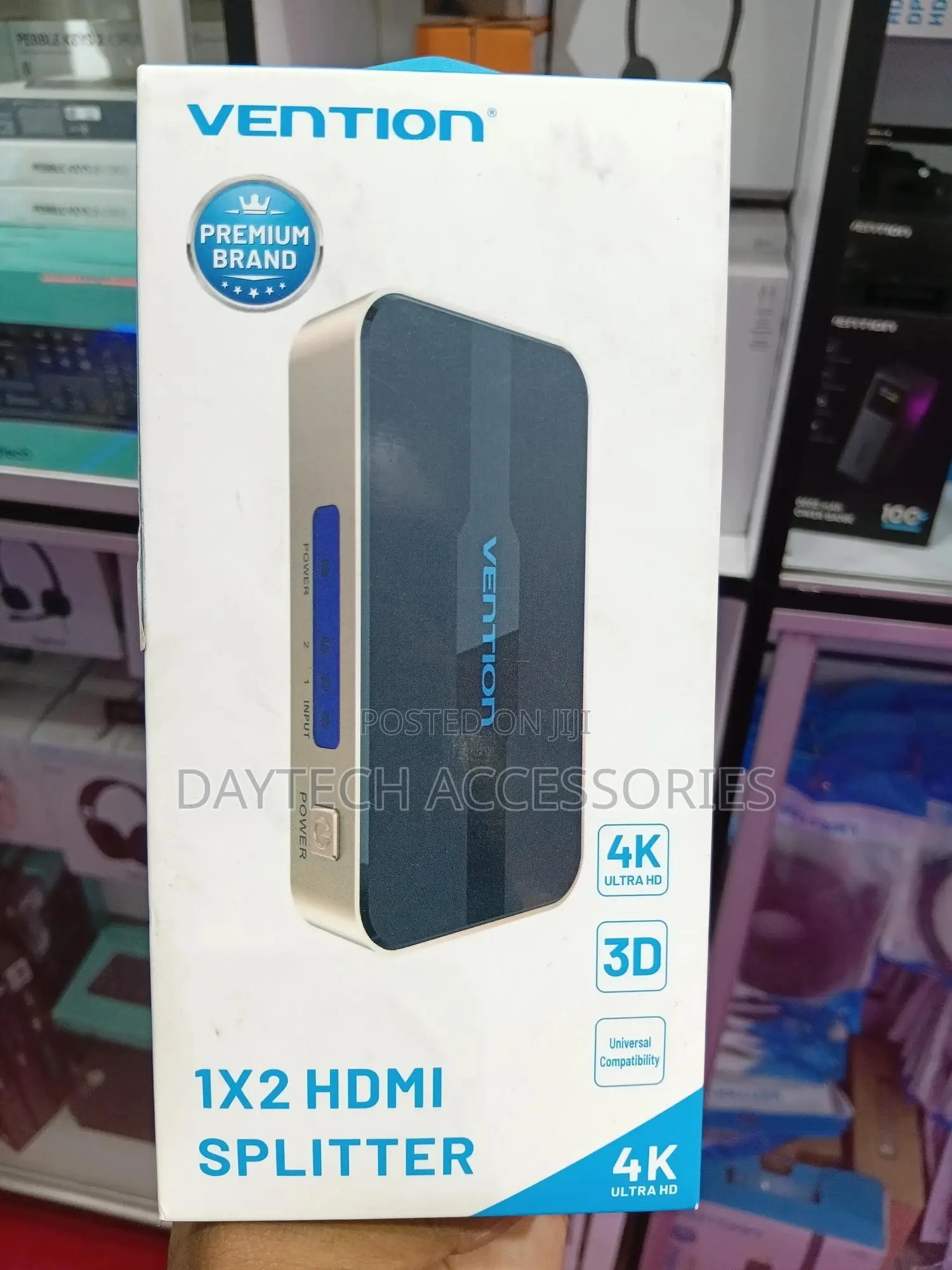 Vention Acbg0 1 In 2 Out Hdmi Splitter (Gold Color)