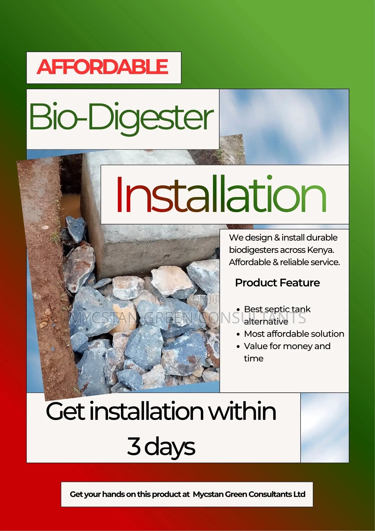 Get a Bio-Digester Installed Today