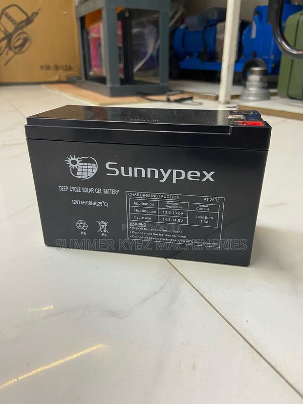Sunnypex 12v 7ah Deep Cycle Gel Battery