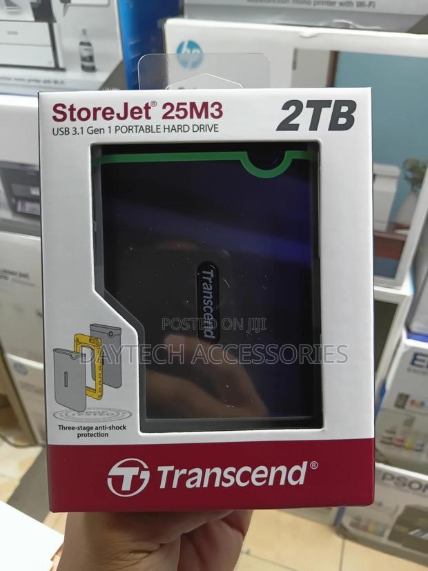 This Is A Transcend Storejet 25m3 2tb Portable Hard Drive.