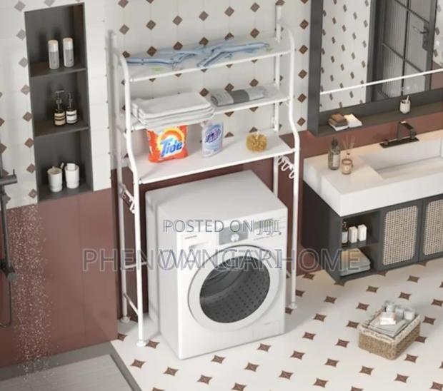 Elite White Colour Washing Machine Rack