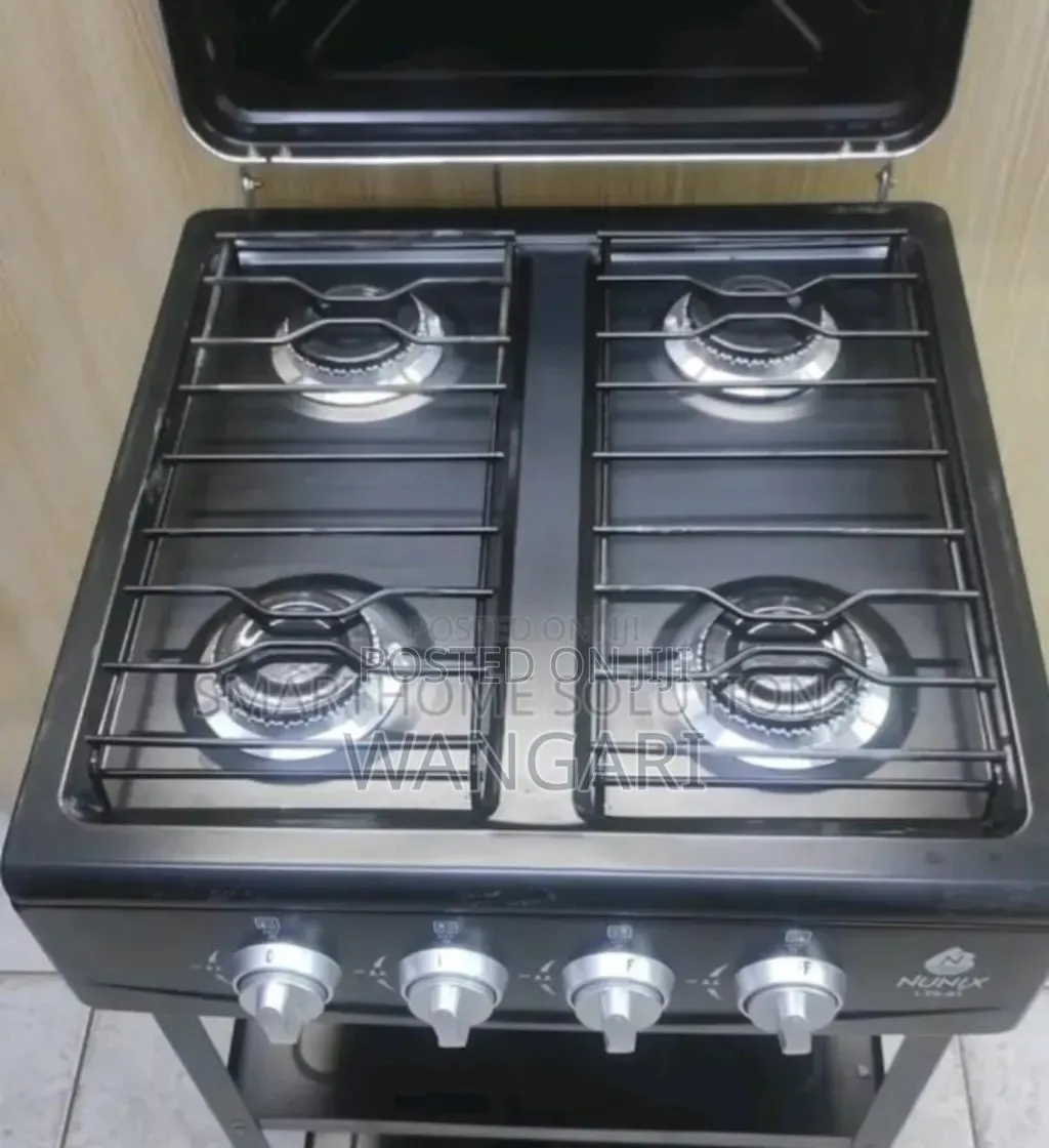 With 4burner Cookers. Nunix Full Gas Cooker With Shelves