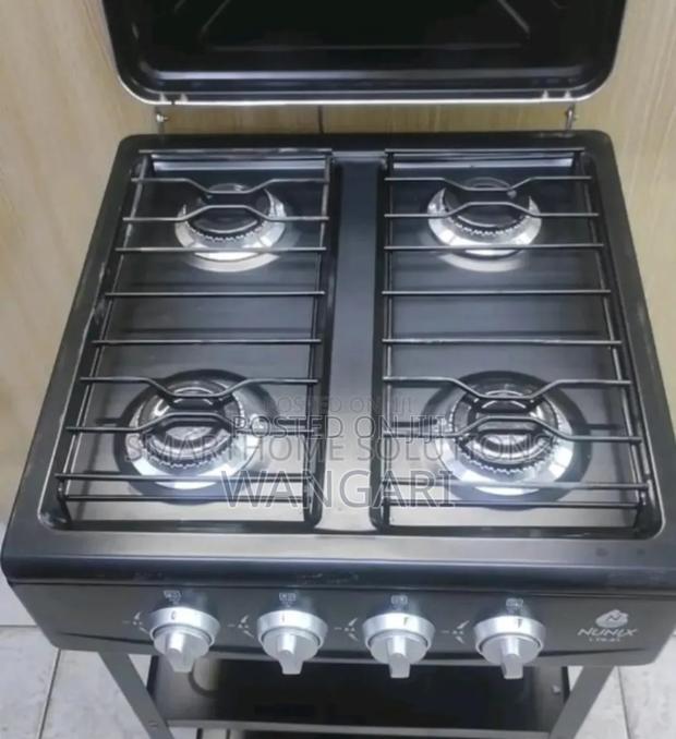 With 4burner Cookers. Nunix Full Gas Cooker With Shelves