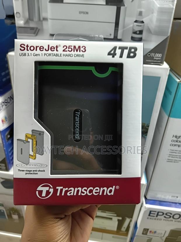 Transcend Storejet 25m3 4tb Portable Hard Drive. - thumbnail 2