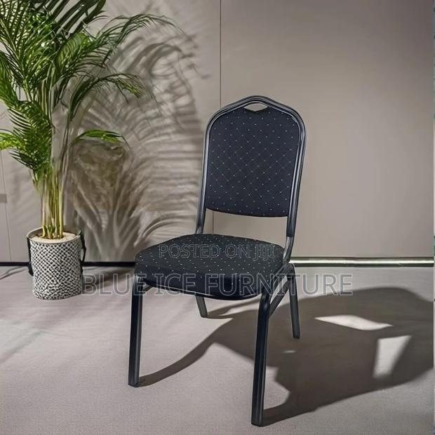 All Black Banquet Event Chair