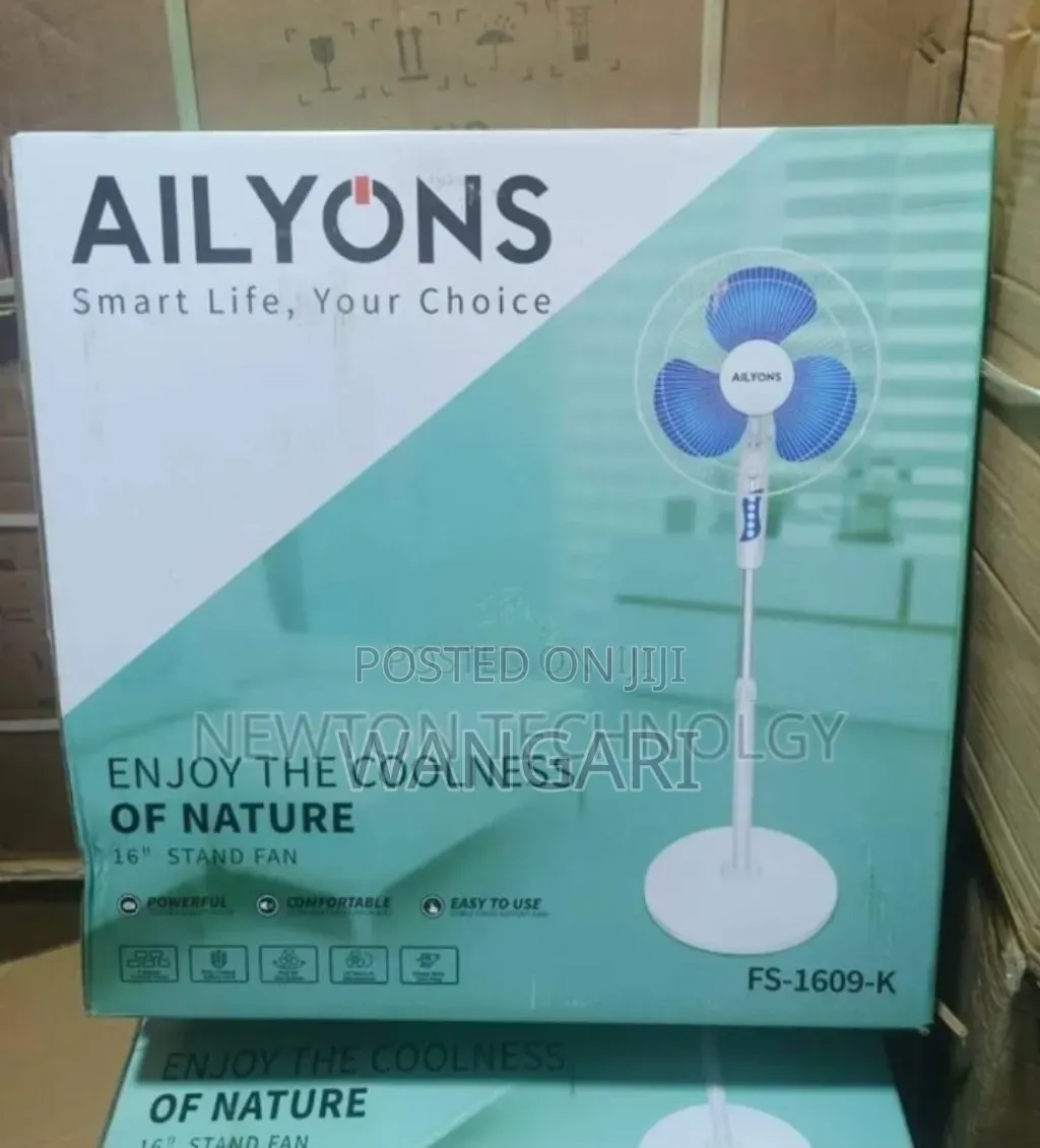 Whitish Ailyons 16inch Standing Fan