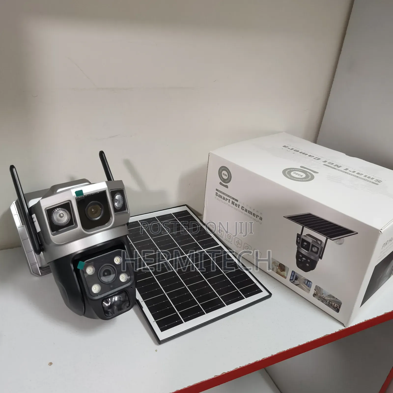 Dual Lens Wifi Solar Powered PTZ Outdoor Use CCTV Surveillance Camera