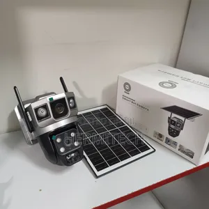 Dual Lens Wifi Solar Powered PTZ Outdoor Use CCTV Surveillance Camera