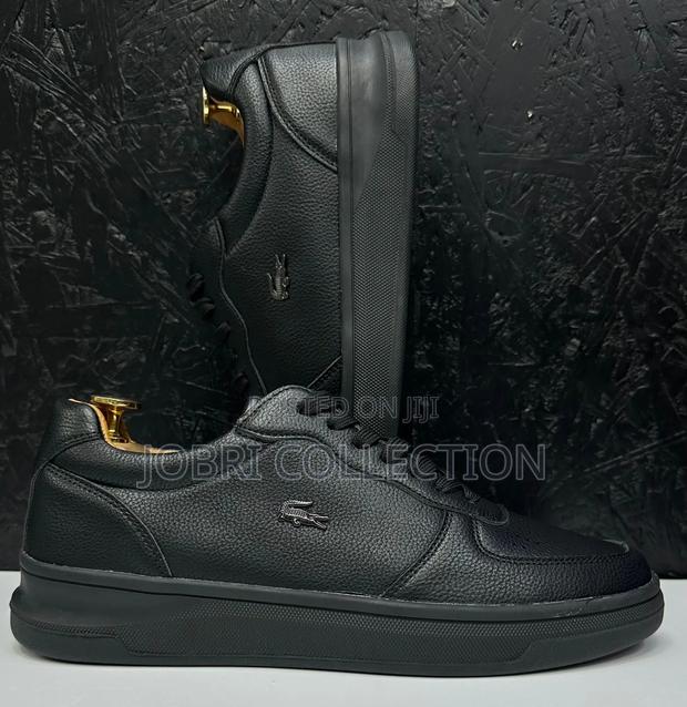 Black and Grey Lacoste Casual Sneakers