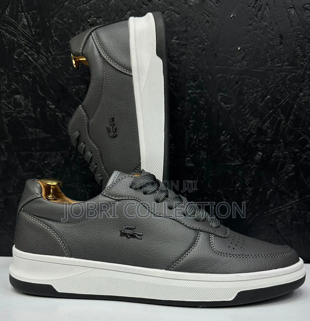 Black and Grey Lacoste Casual Sneakers - thumbnail 2